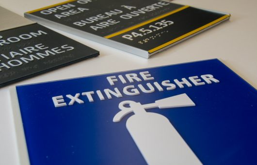 Ottawa Toronto signs | Braille Sign | Miller McConnell Signs